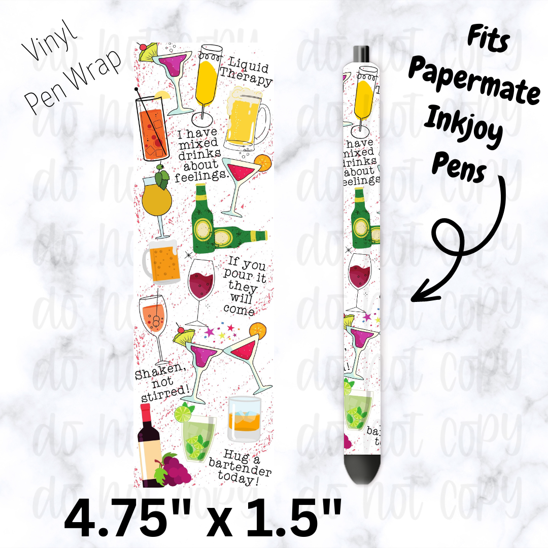 Bartender pen wrap