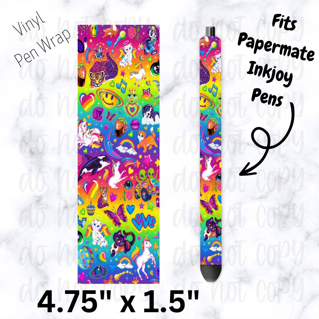 Colorful doodles Pen Wrap