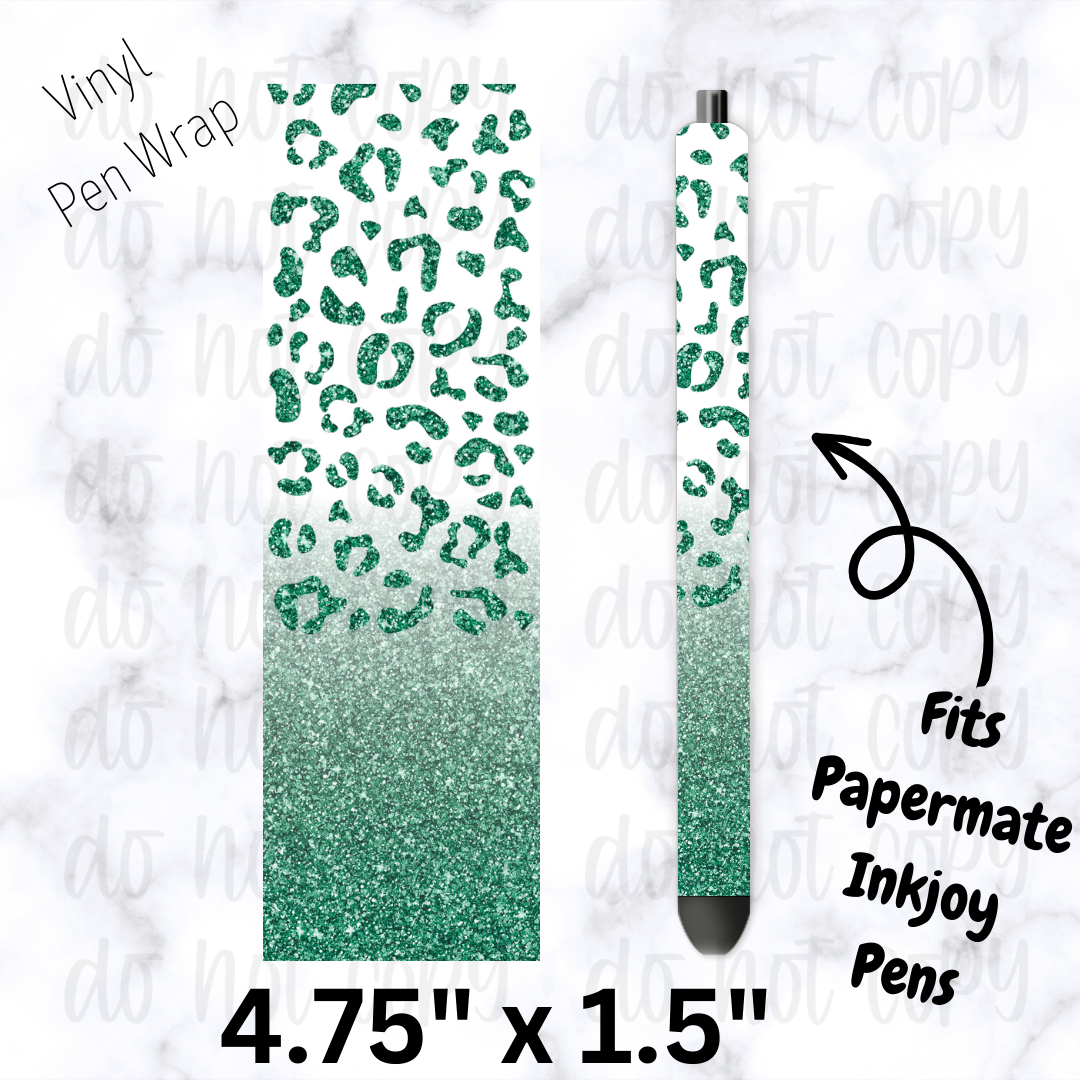 pw261 teal leopard Wrap