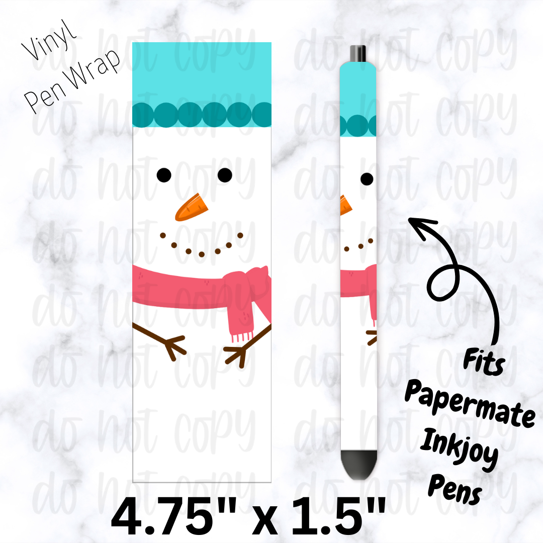 Snowman Pen Wrap