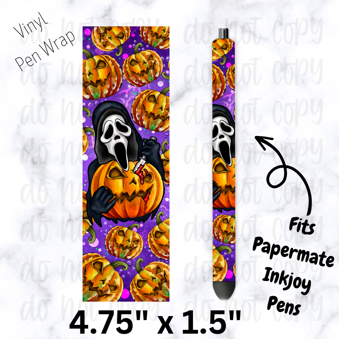 pw147 Ghost Face Pen Wrap