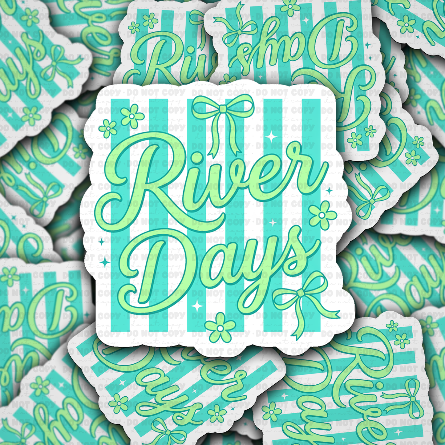 DS 2989 - River days Die Cut sticker