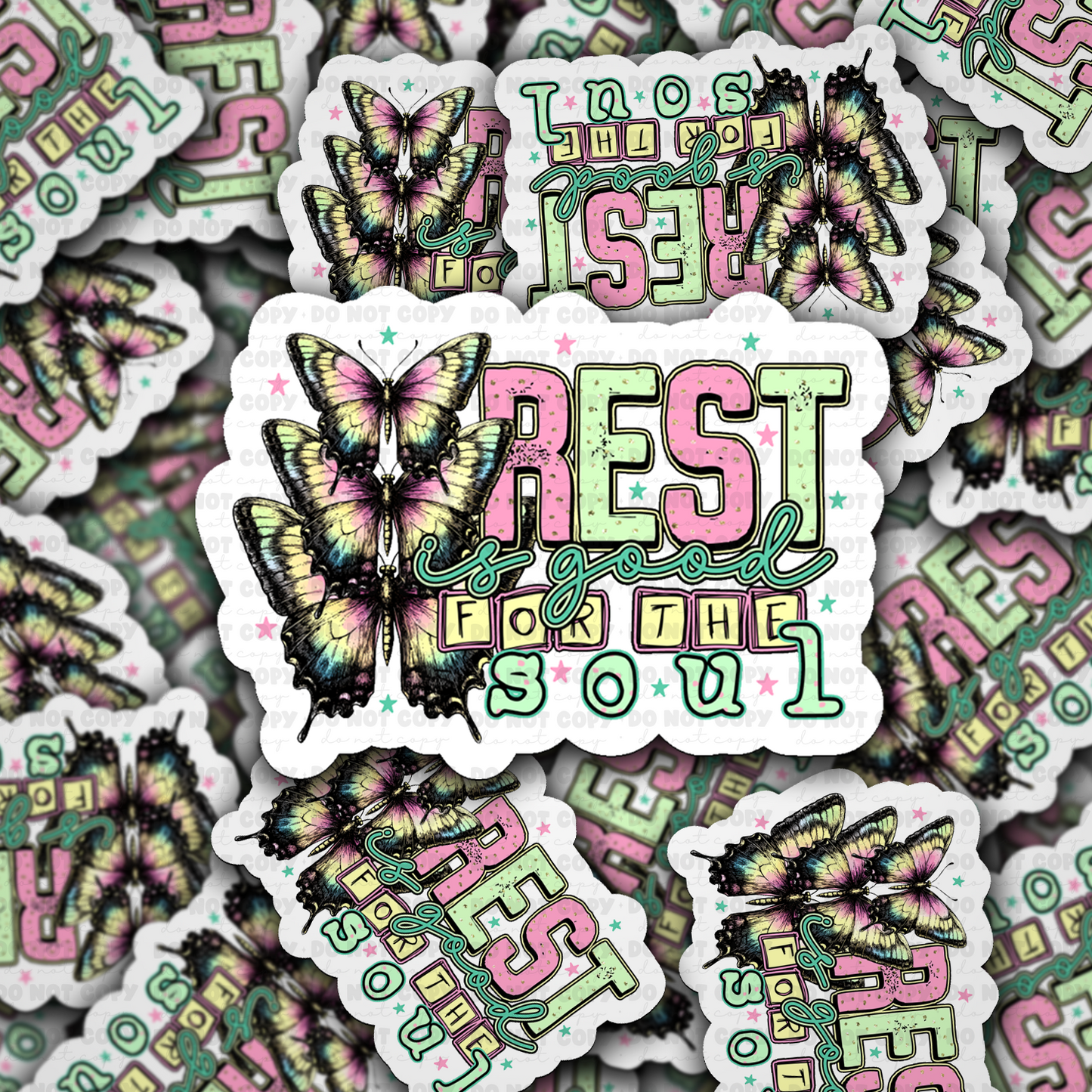 DS 2988 - Reel girls fish Die Cut sticker