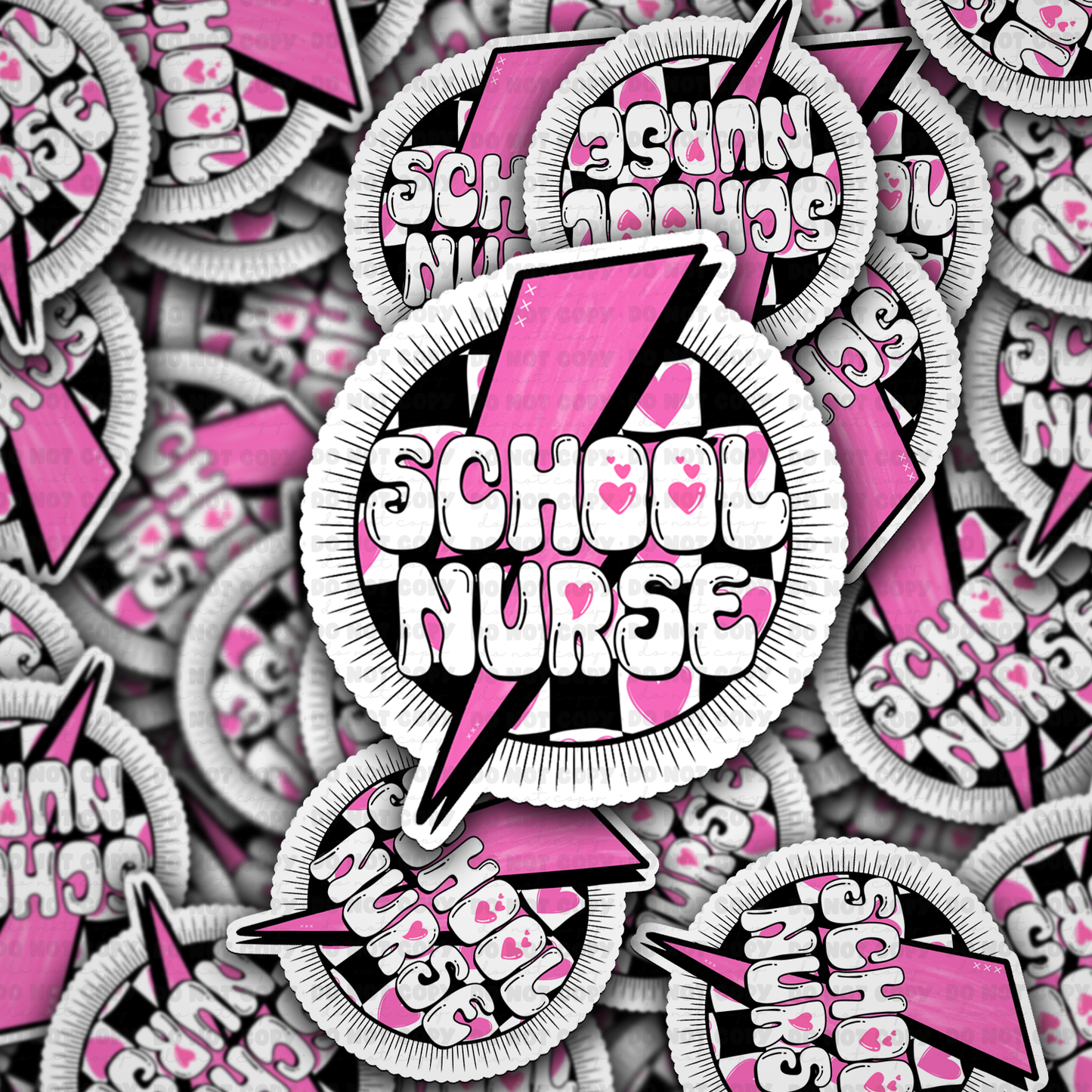 DS 2297 - School nurse Die Cut Sticker