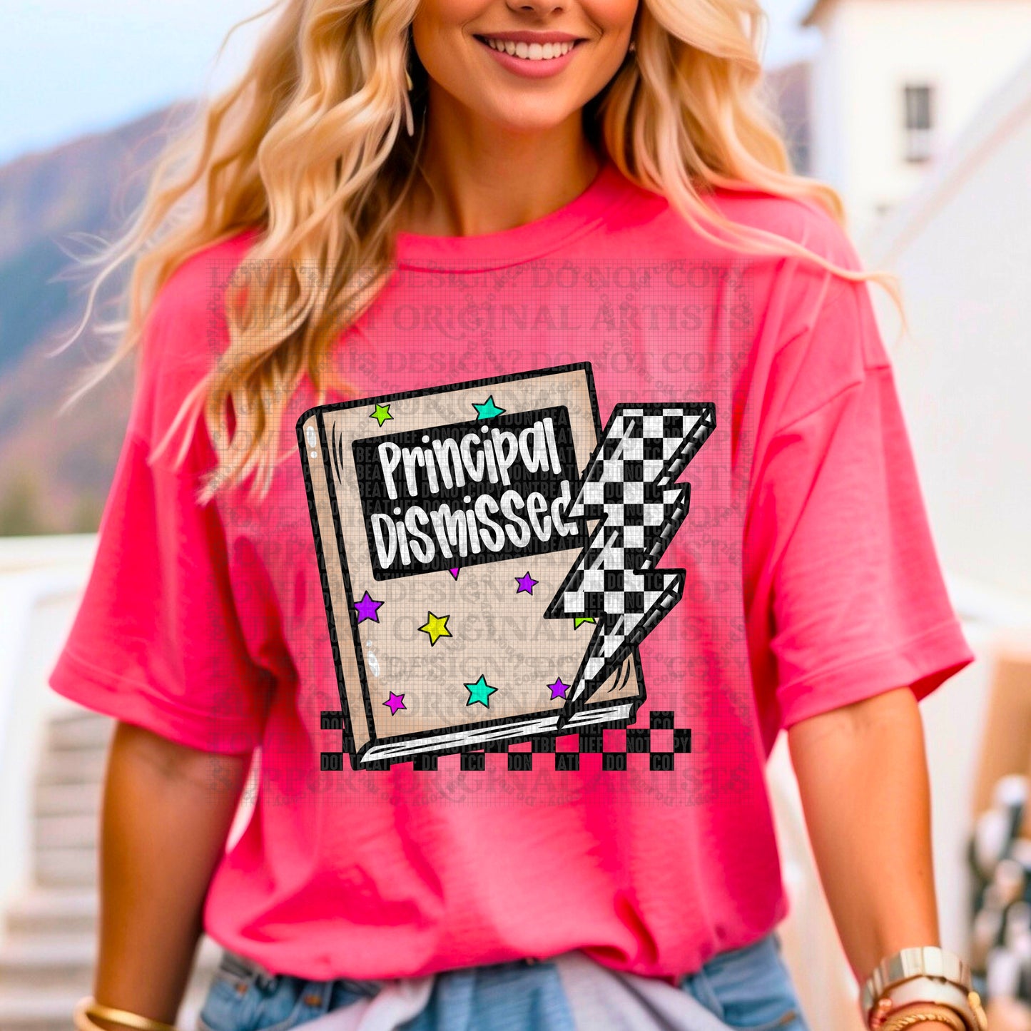 5657 - Principal dismissed checkered *DTF