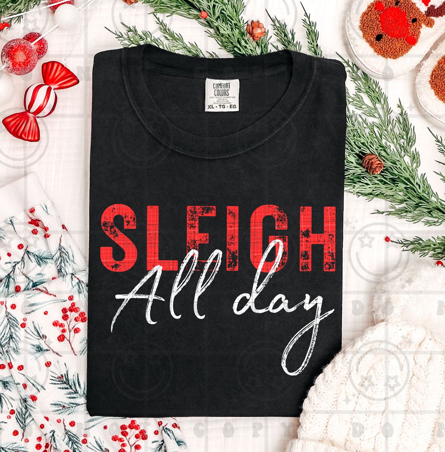 6551 - Sleigh all day *DTF Transfer