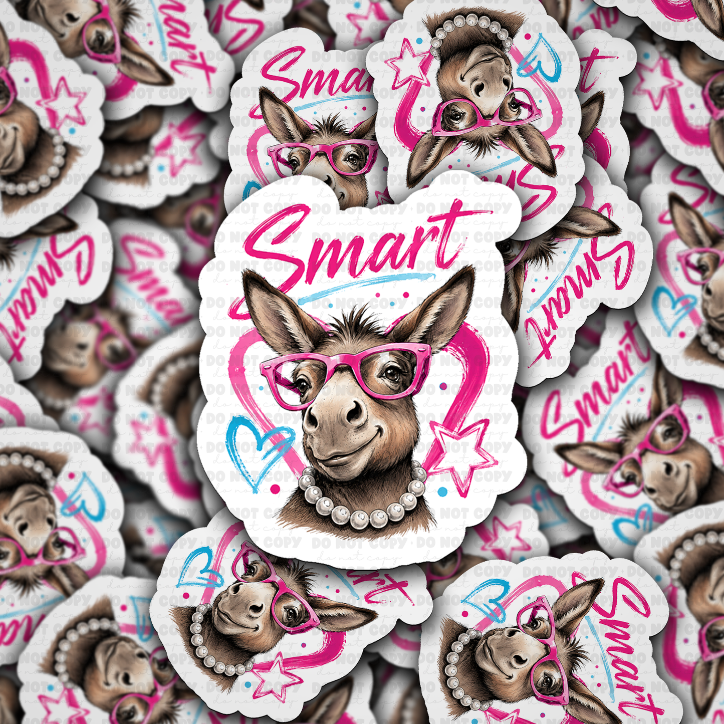 DS 3071 - Smart Donkey Die Cut sticker