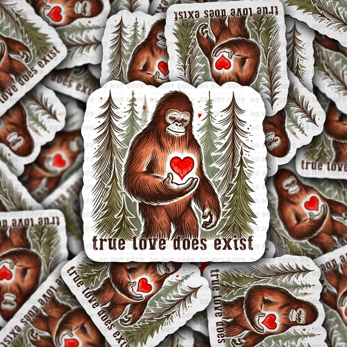 DS 2302 - True love does exist Die Cut Sticker