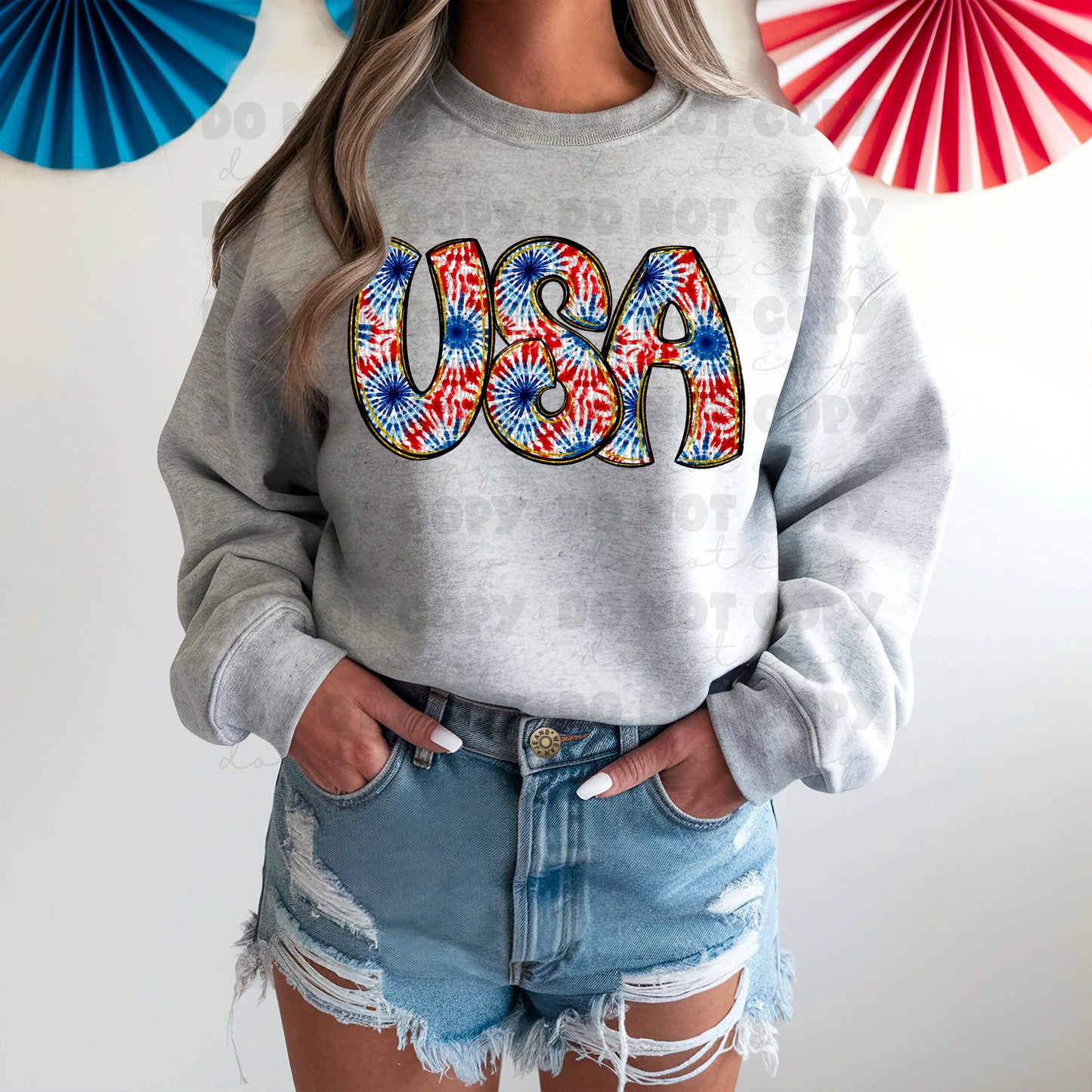 5971 - USA tie dye *DTF Transfer