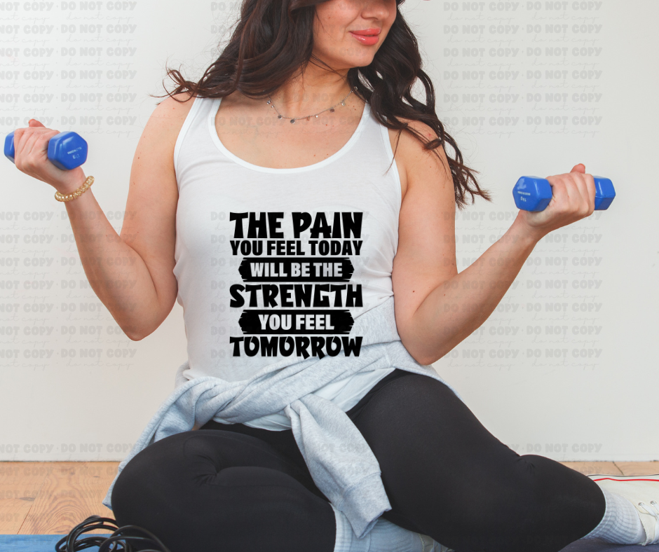 4879 - The pain you feel today will be the strength you feel tomorrow *DTF