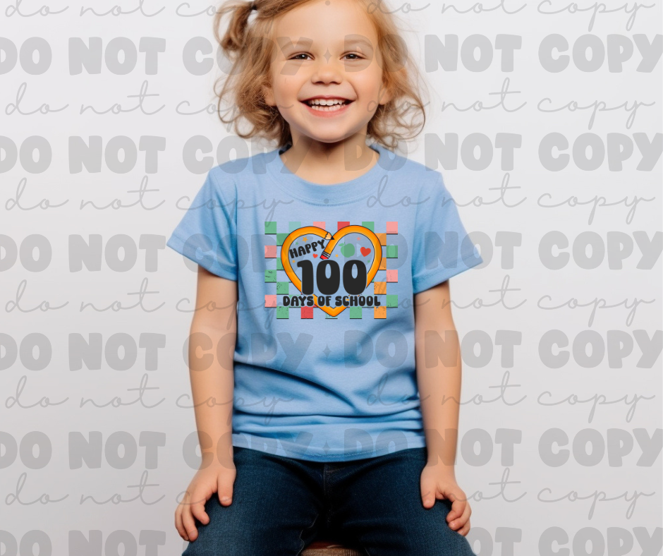 3250 Happy 100 Day Checkered *DREAM TRANSFER* DTF