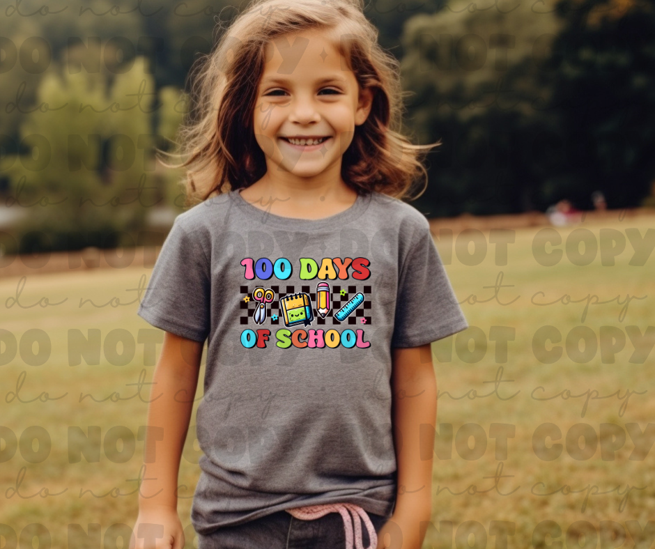 3254 100 Days of School Pastel*DREAM TRANSFER* DTF