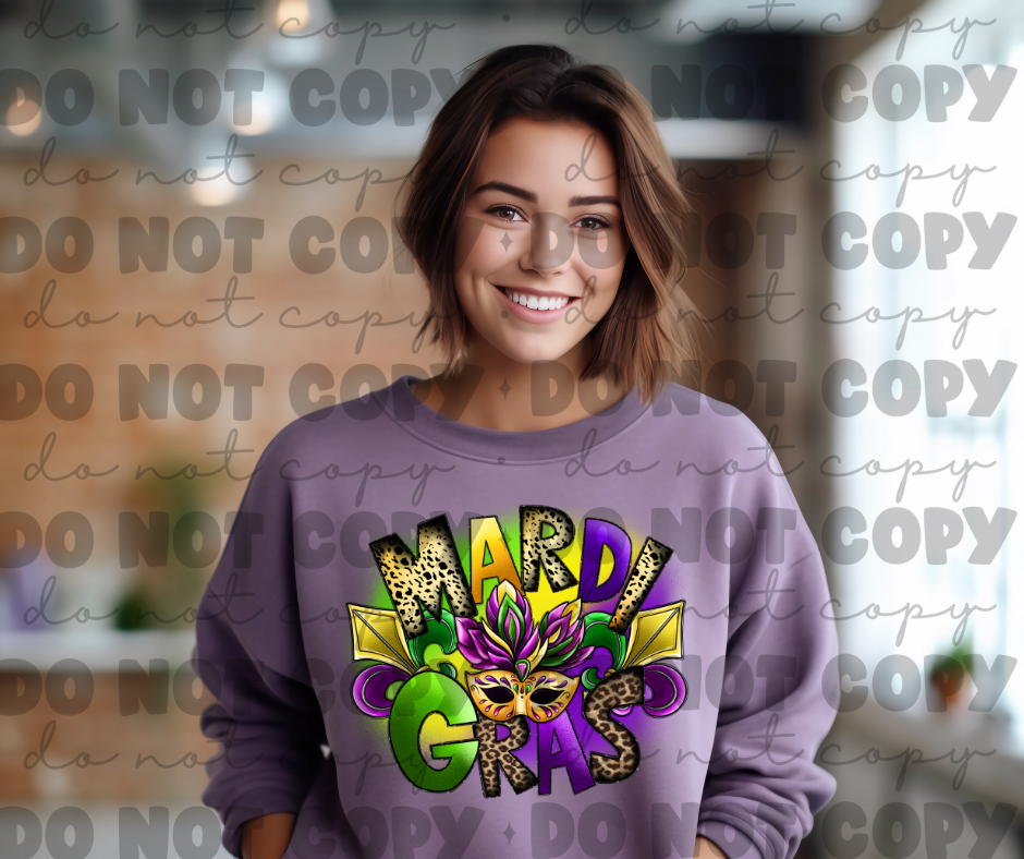 3314 Mardi Gras Mask *DREAM TRANSFER* DTF
