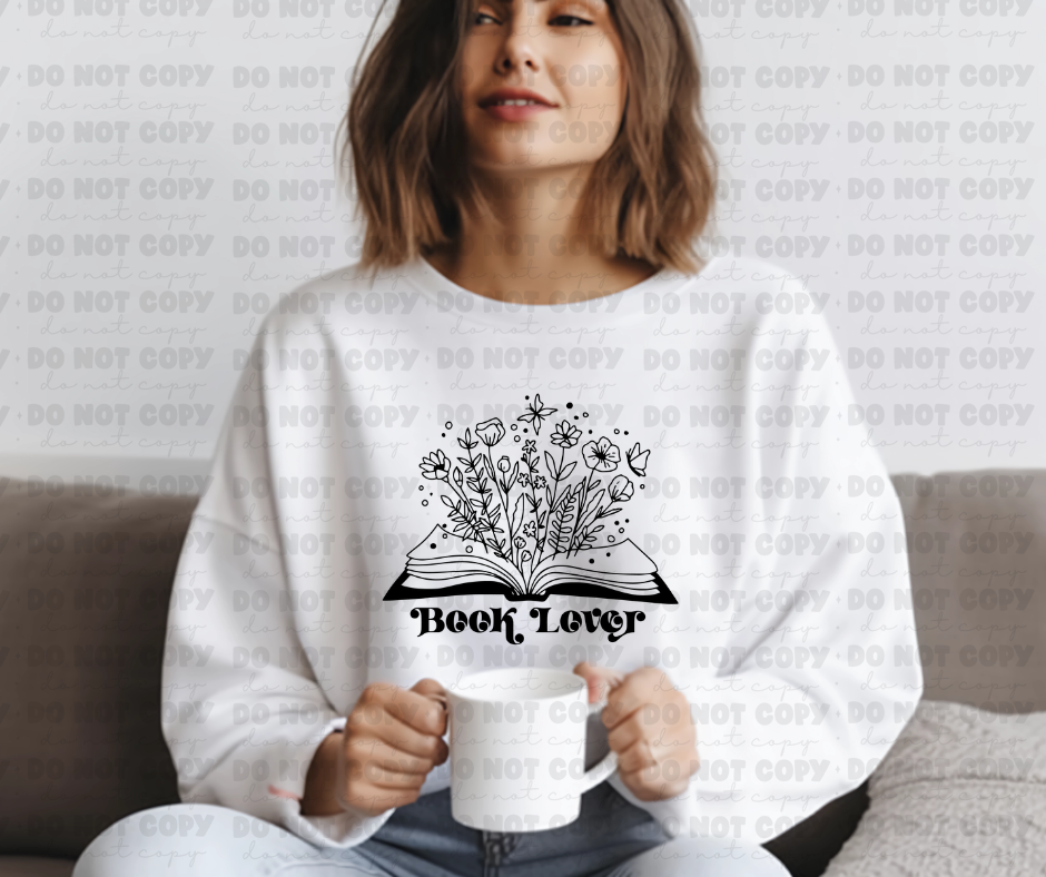 3507 book lover book and flowers*DREAM TRANSFER* DTF