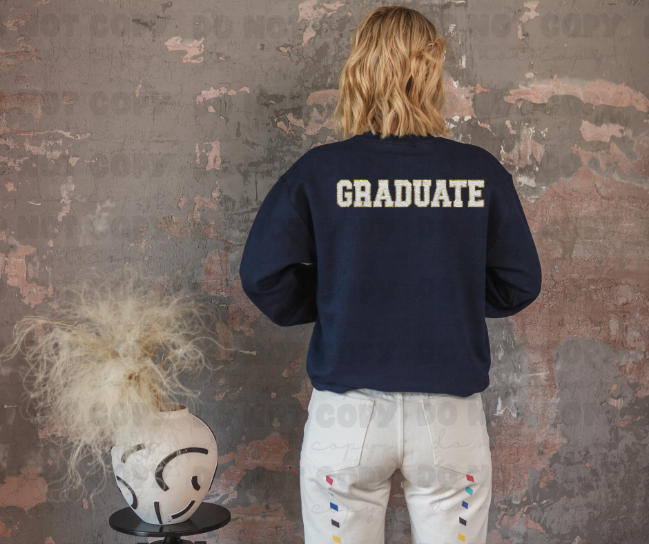 3828 Glitter Patch Graduate DREAM TRANSFER* DTF