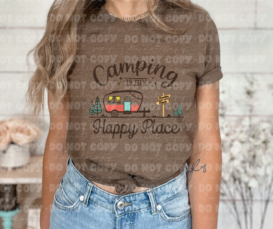 4024 camping is my happy place *DREAM TRANSFER* DTF