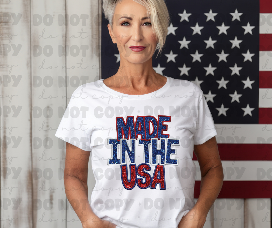 4113 Made in the USA Glitter Faux *DREAM TRANSFER* DTF