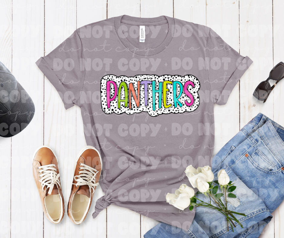 4563 Panthers Dots Background *DREAM TRANSFER*