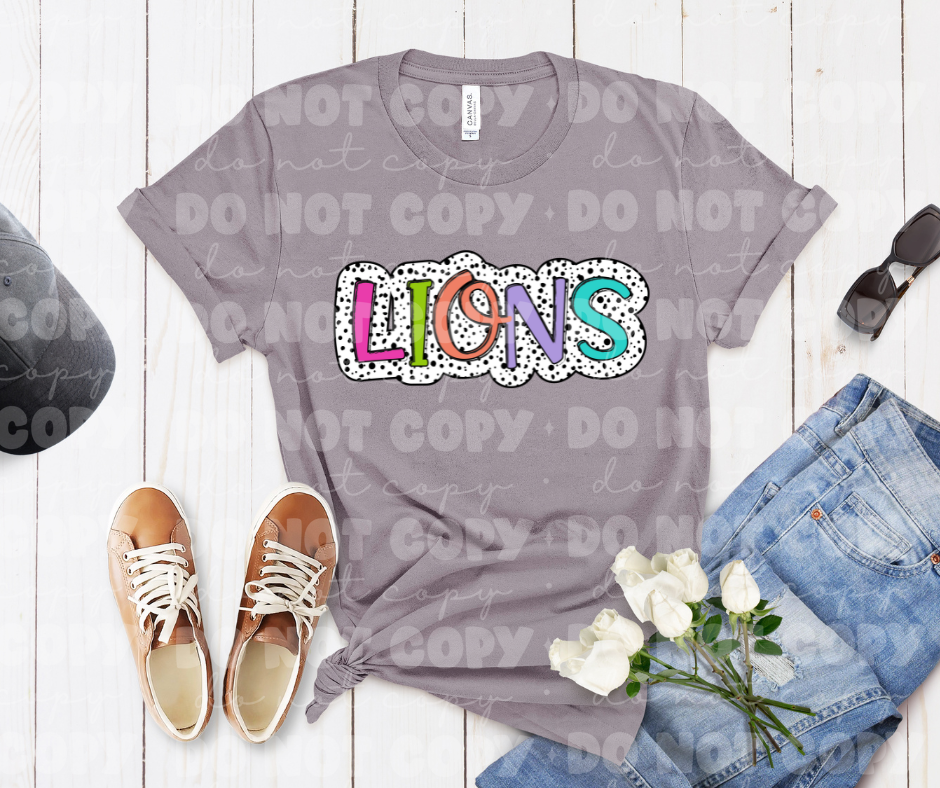 4564 Lions Dots Background *DREAM TRANSFER*