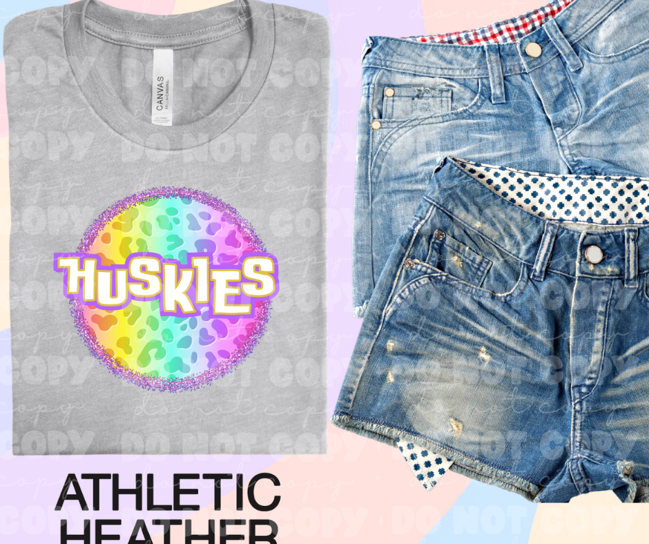 4574 Huskies Colorful Leopard *DREAM TRANSFER*