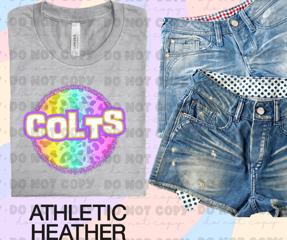 4601 Colts Colorful Leopard *DREAM TRANSFER* DTF