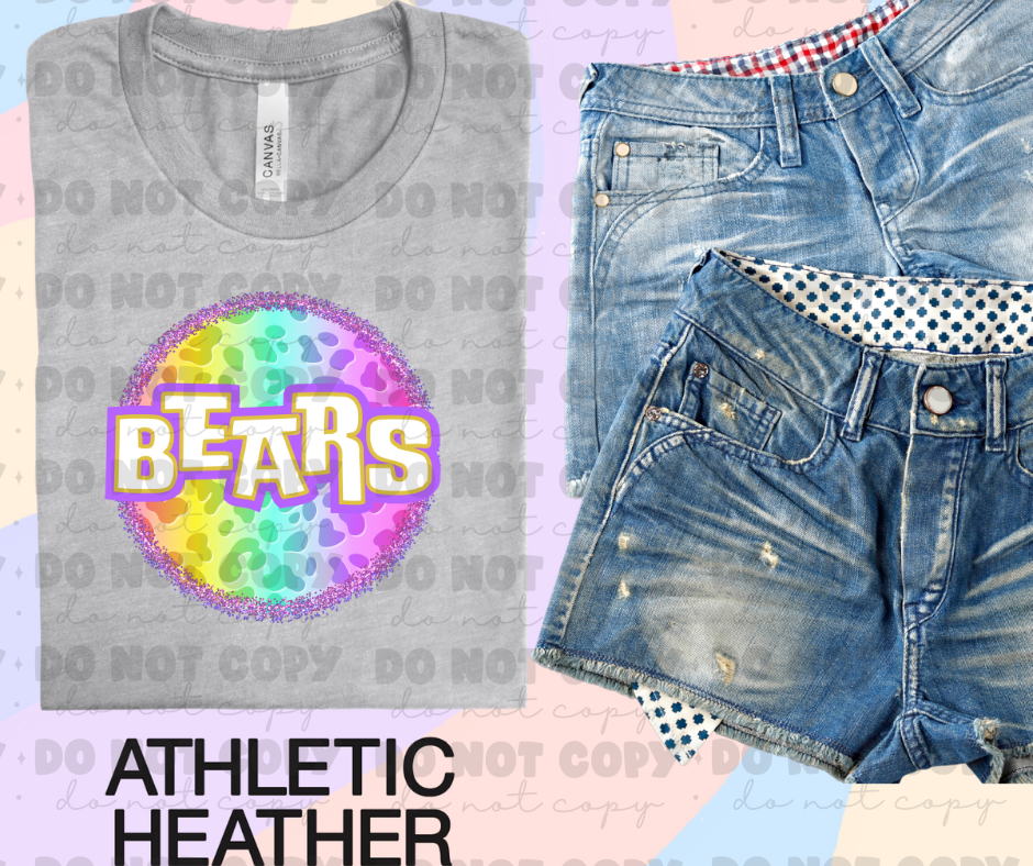 4602 Bears Colorful Leopard *DREAM TRANSFER* DTF