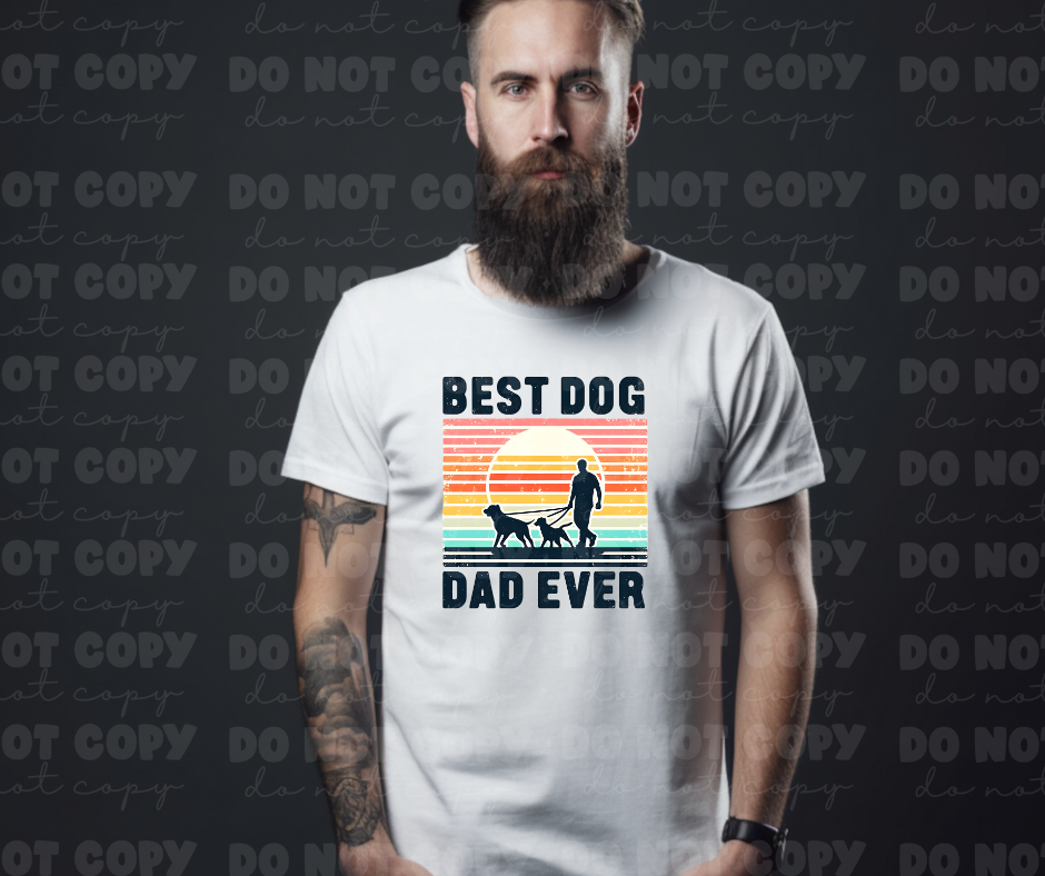 5809 - Best dog dad ever *DTF Transfer
