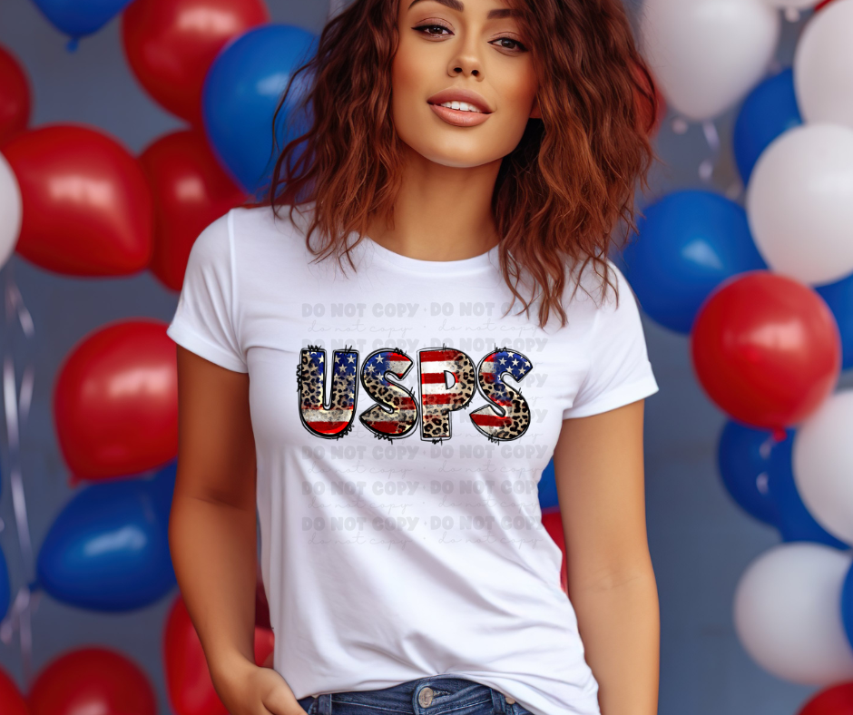 5944 - American Flag US-PS *DTF Transfer