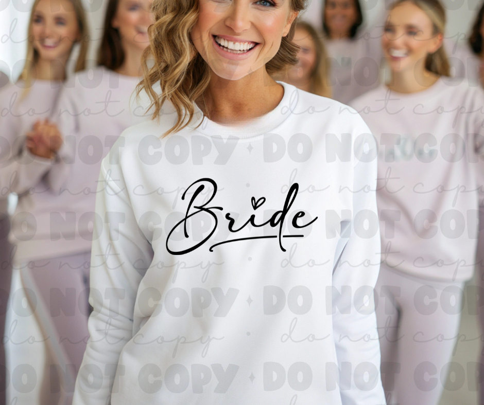 6046 - Bride with heart *DTF Transfer