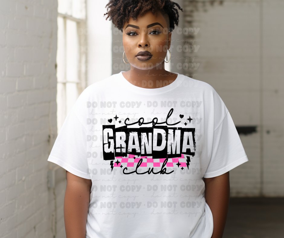 6398 - Cool grandma club * DTF Transfer