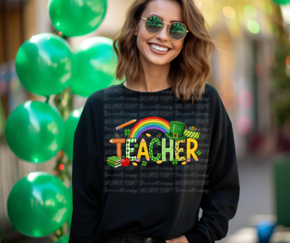 6673 - Teacher St Patrick's Day *DTF Transfer