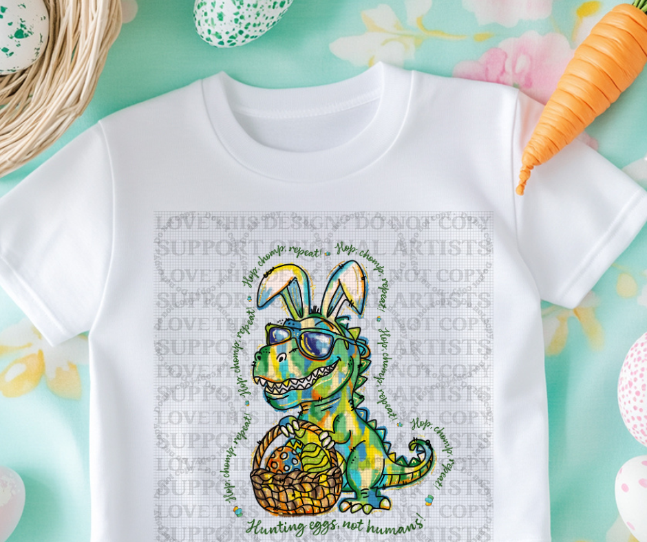 5470 - Easter dinosaur Hop, Chomp, Repeat *DTF