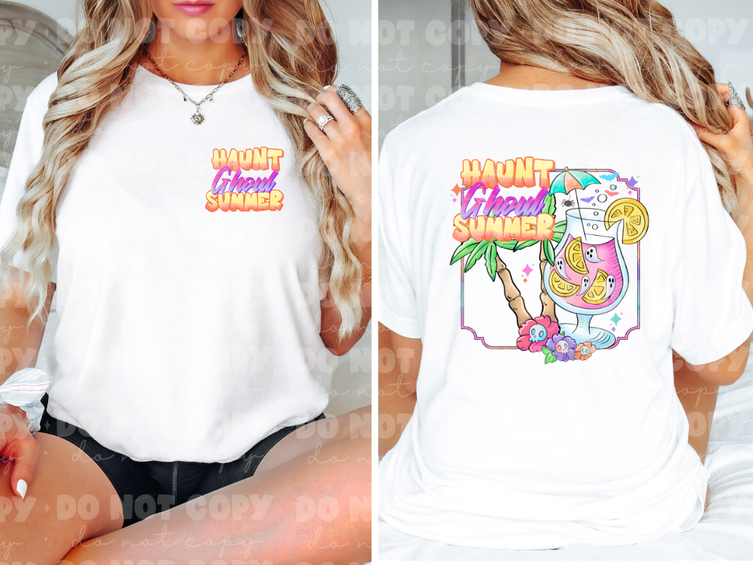 Haunt ghoul summer Front & Back Set *DREAM TRANSFER* DTF