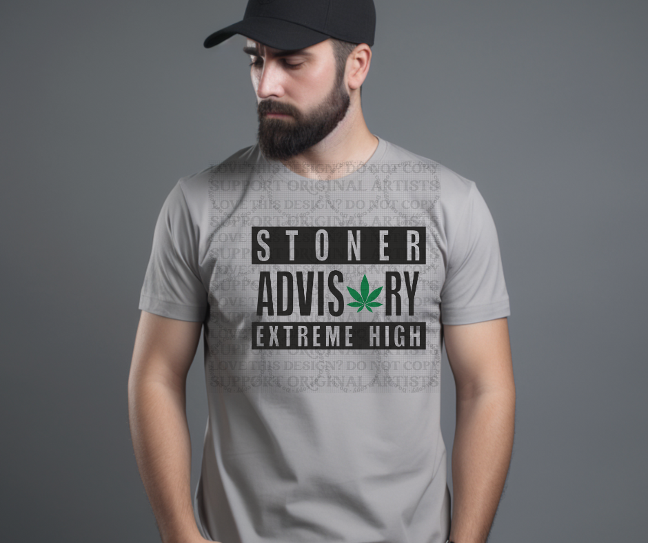 5400 - Stoner advisory extreme high black design *DTF