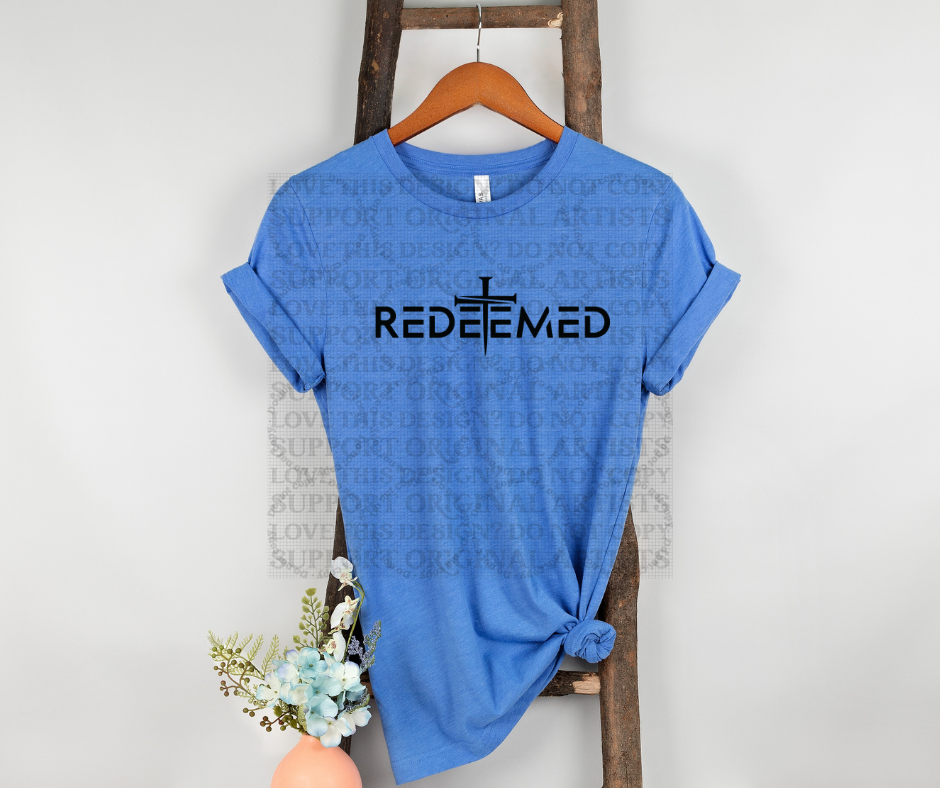 5484 - Redeemed cross *DTF