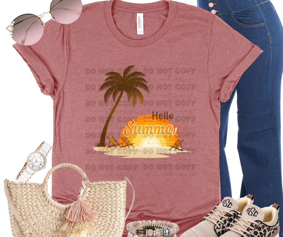 5745 - Hello Summer *DTF Transfer