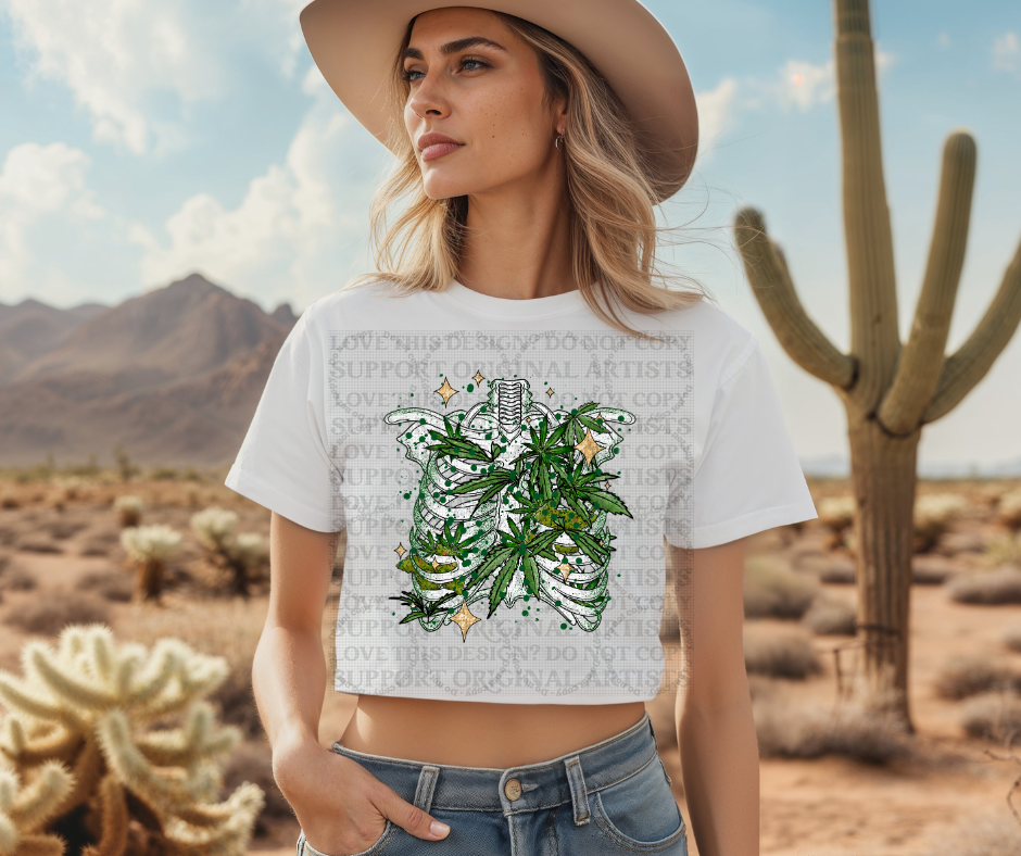 5410 - Weed skeleton lungs rib cage *DTF