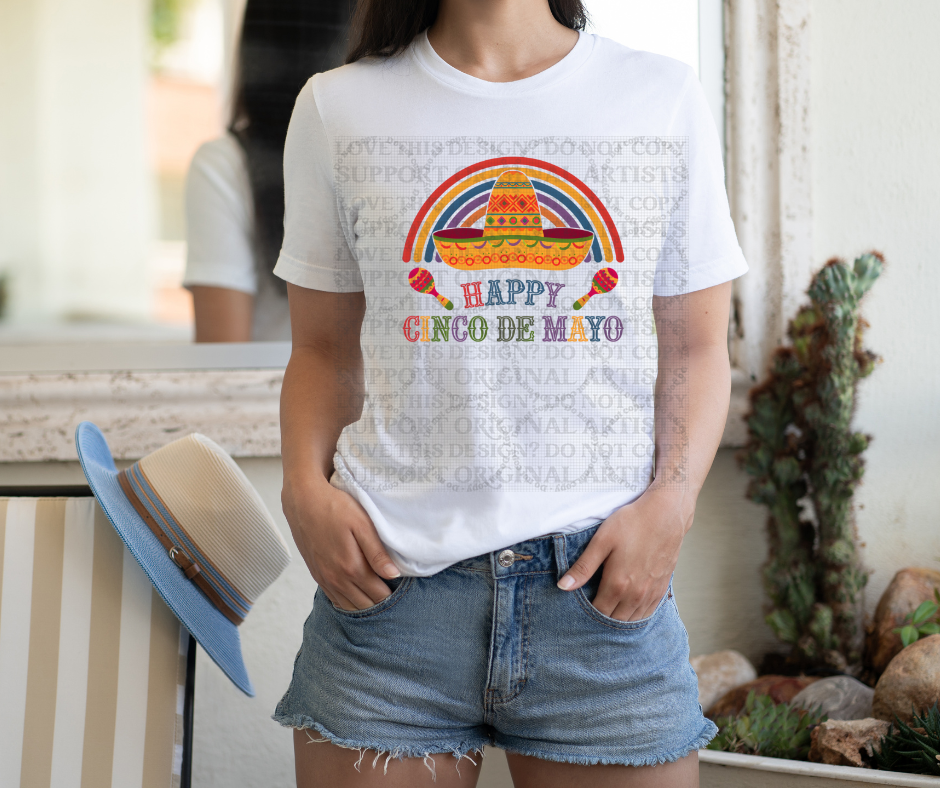 5503 - Happy cinco de mayo with hat *DTF