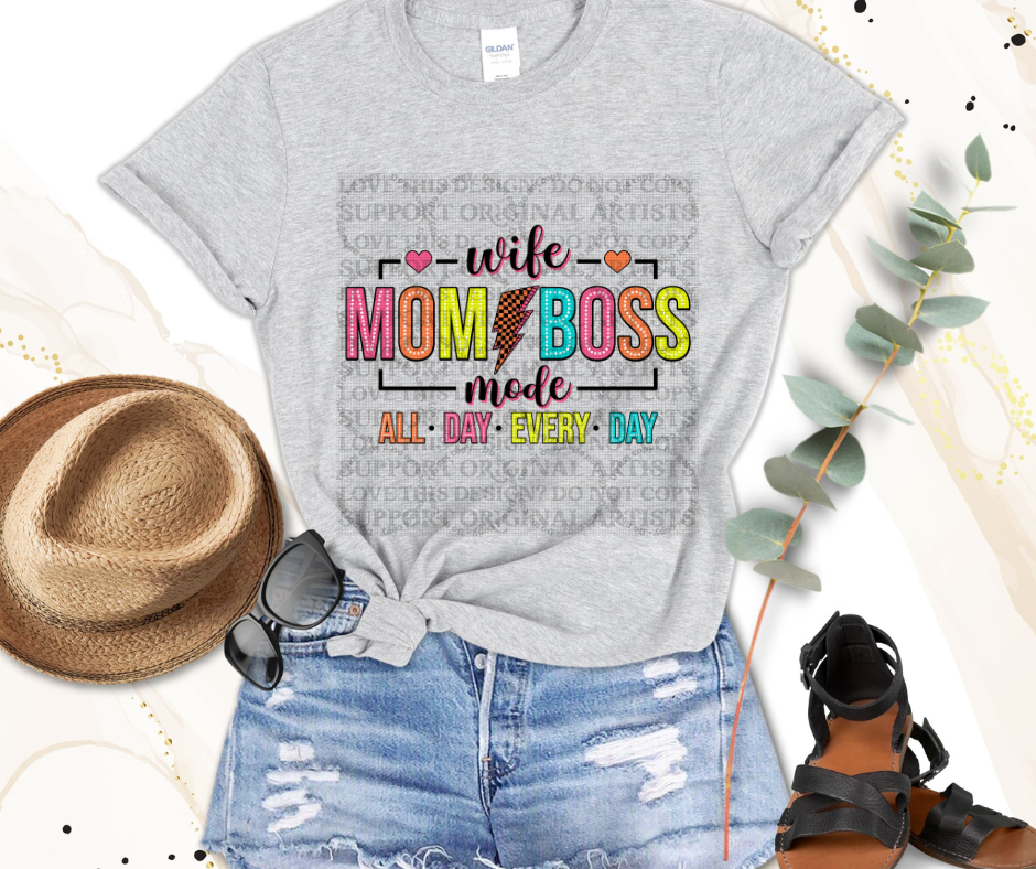 5586 - Wife mom boss mode *DTF