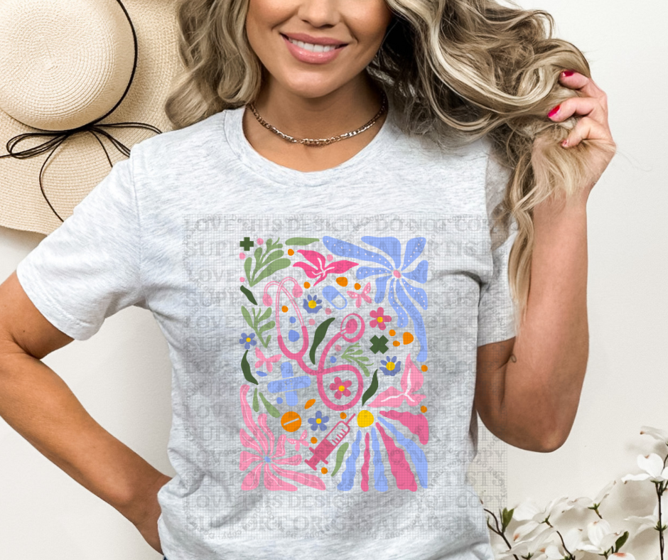 5621 - Floral nurse stethoscope *DTF