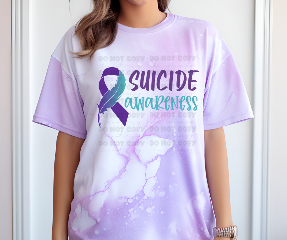6429 - Suicide awareness ribbon * DTF Transfer