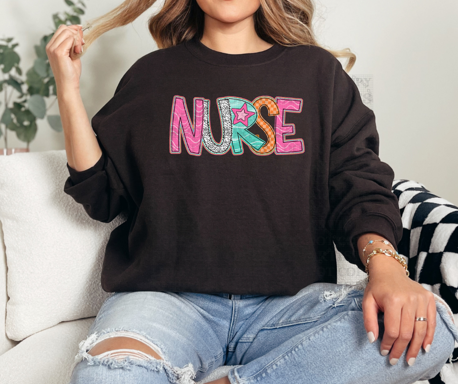 5629 - Nurse retro polka dot *DTF