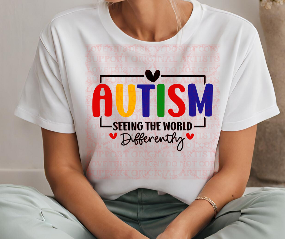 5379 - Austim seeing the world differently with heart *DTF