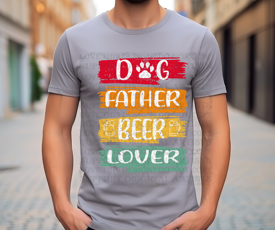 5634 - Dog Father beer lover *DTF