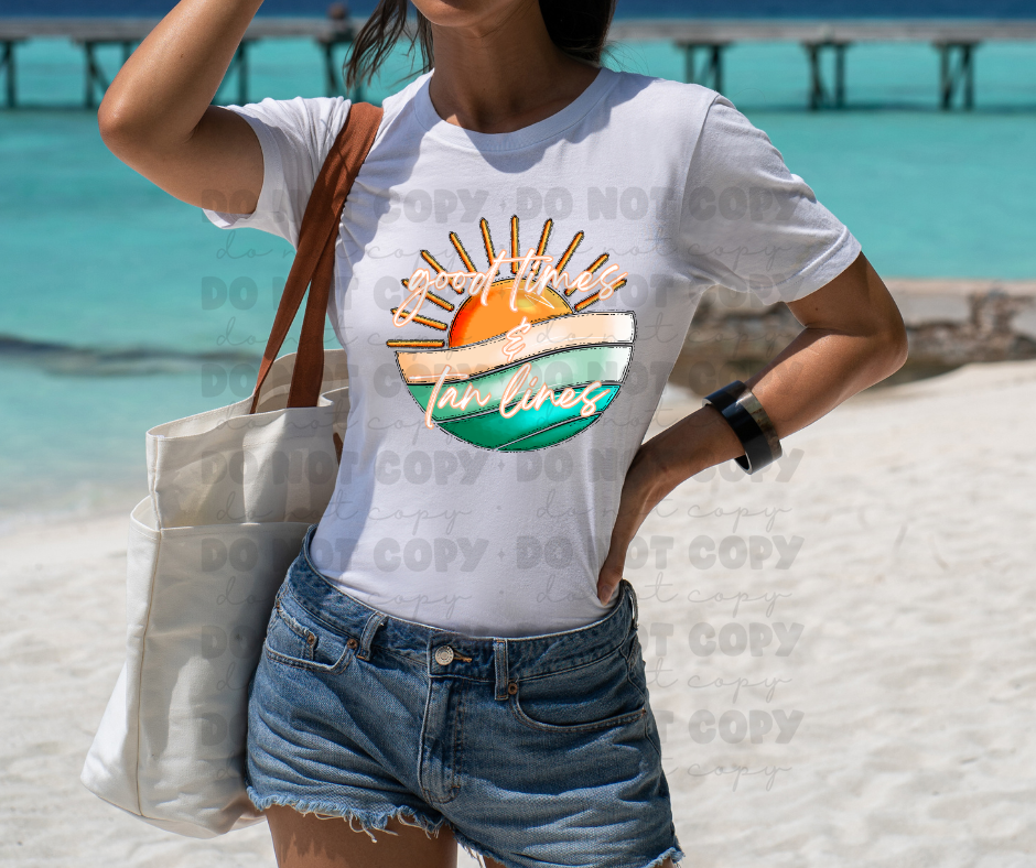 5909 - Good times and tan lines *DTF Transfer