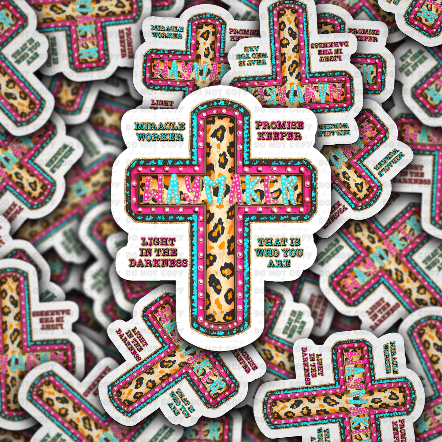 DS - 2660 Miracle worker promise keeper waymaker Die Cut sticker