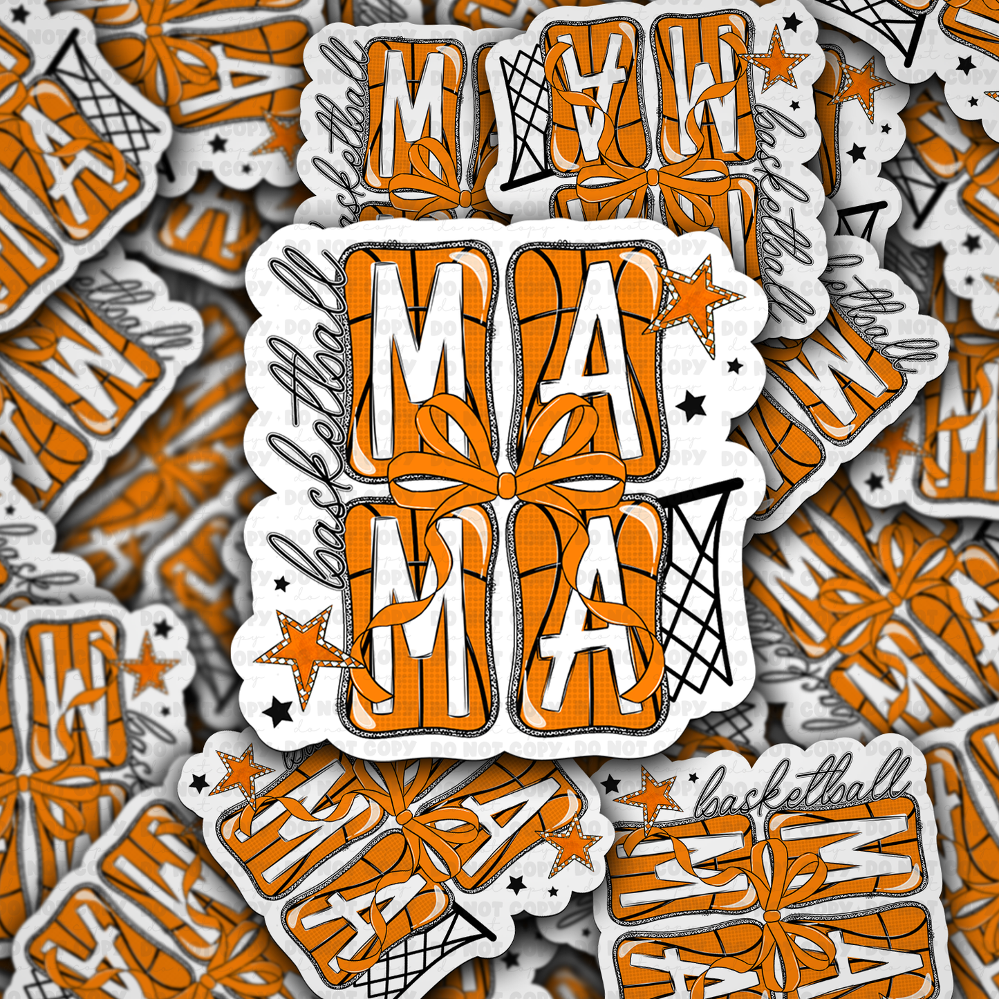 DC 1911 - Basketball mama Die Cut Sticker