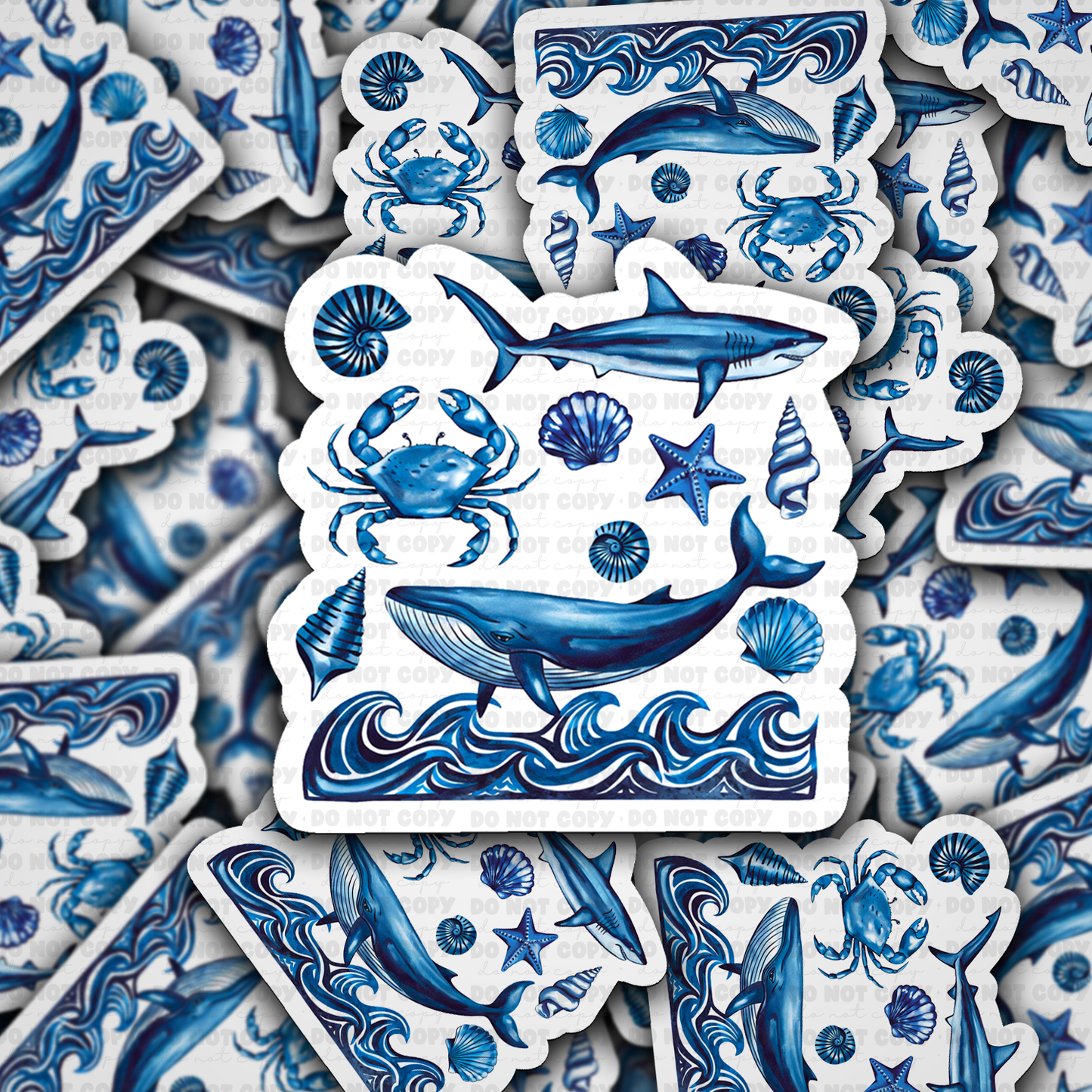 DC 1965 - Beach collage Die Cut Sticker
