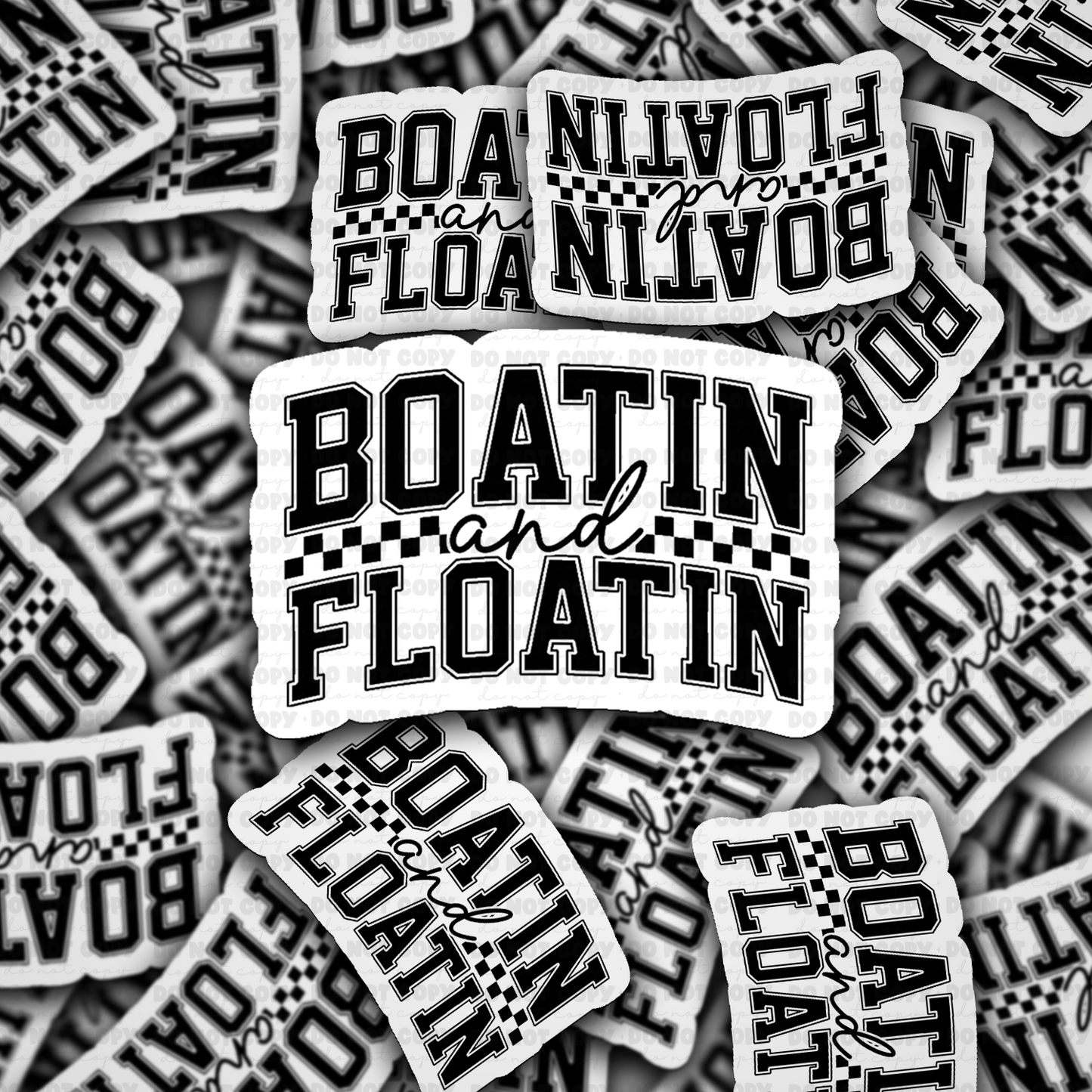DS 2959 - Boatin and floatin Die Cut sticker