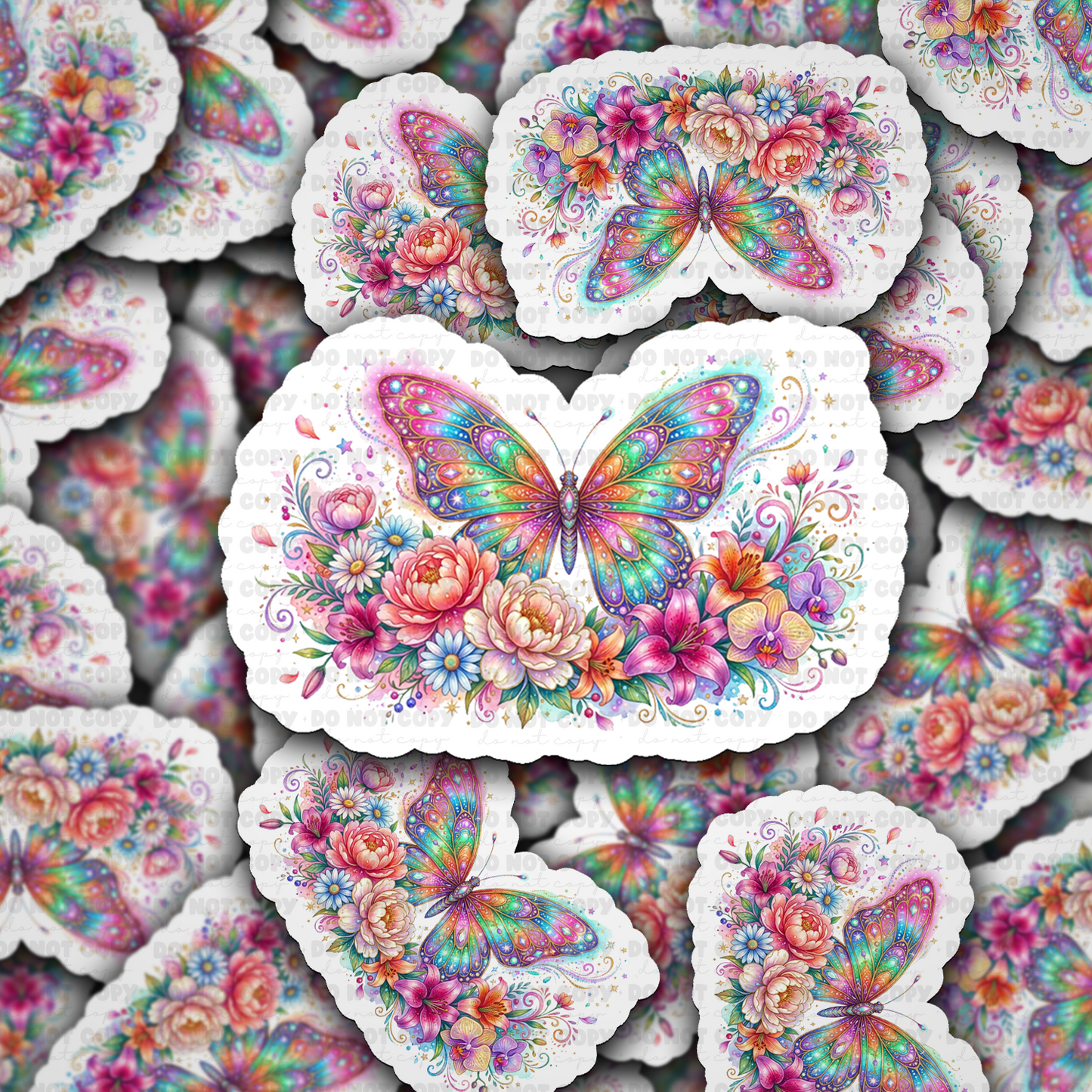 DS 3143 - Butterfly Die Cut sticker